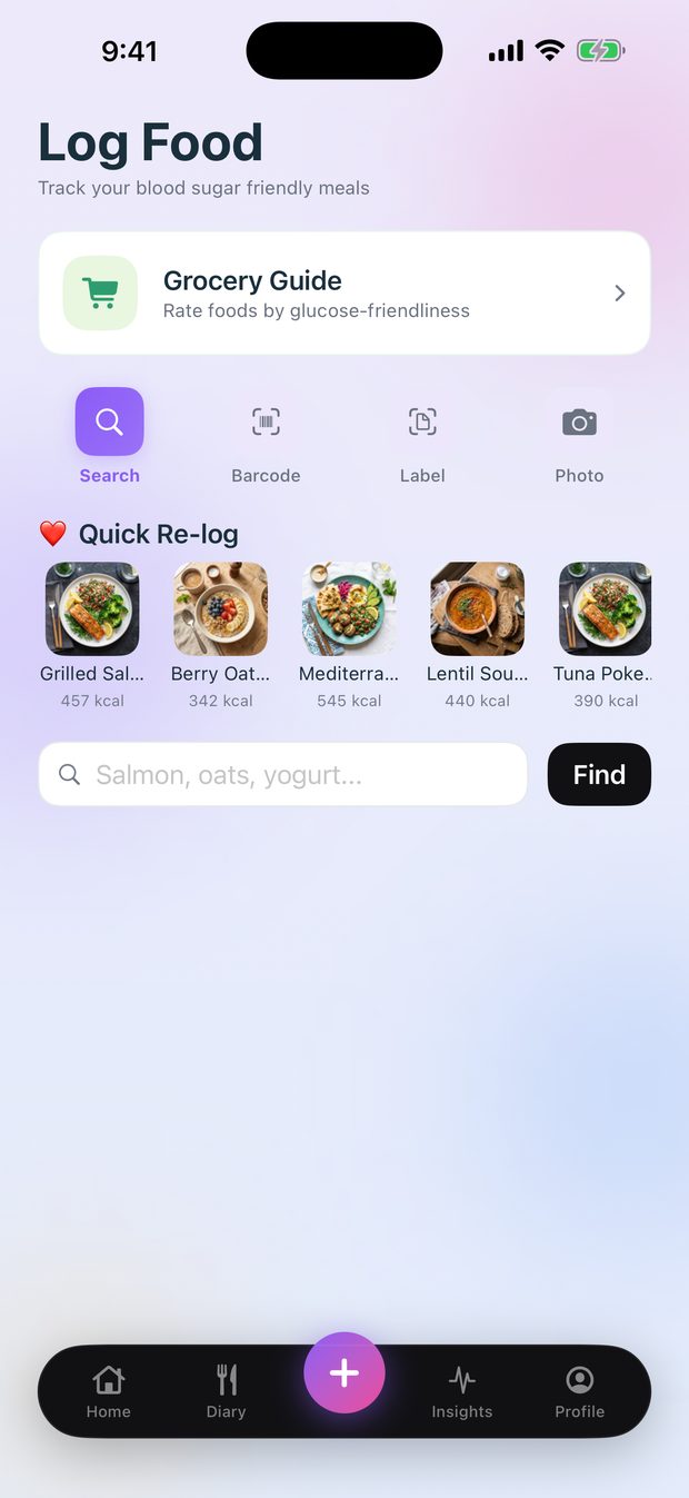 Four ways to log a meal